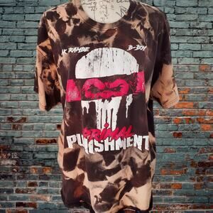 Primal Punishment Wrestling Shirt, B-Boy, Rambe Custom Upcycled XL